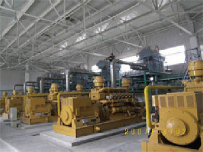 Biogas generator set power plant in Thailand